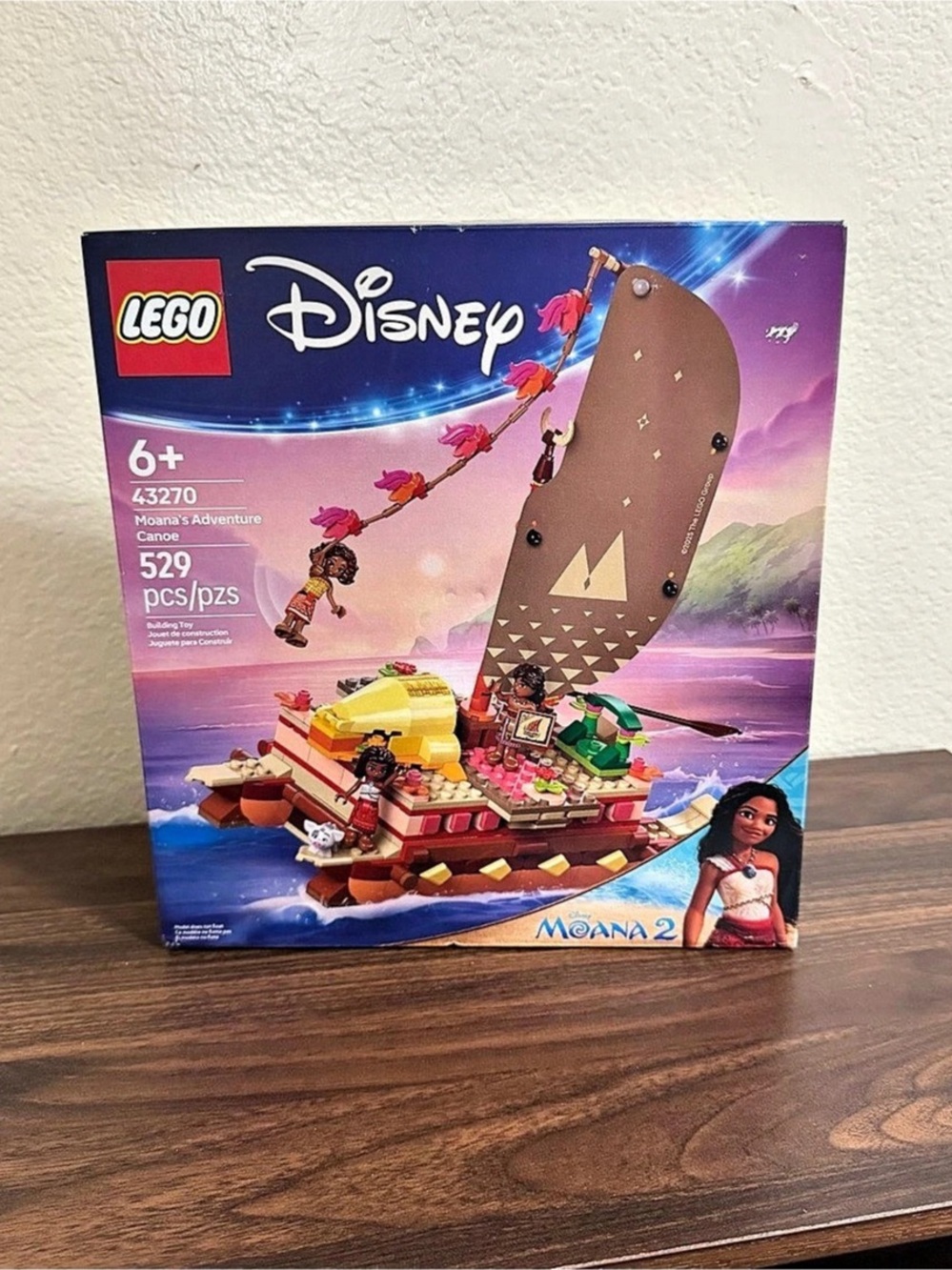 LEGO Moana's Adventure Canoe Set 43270 529 Pieces
